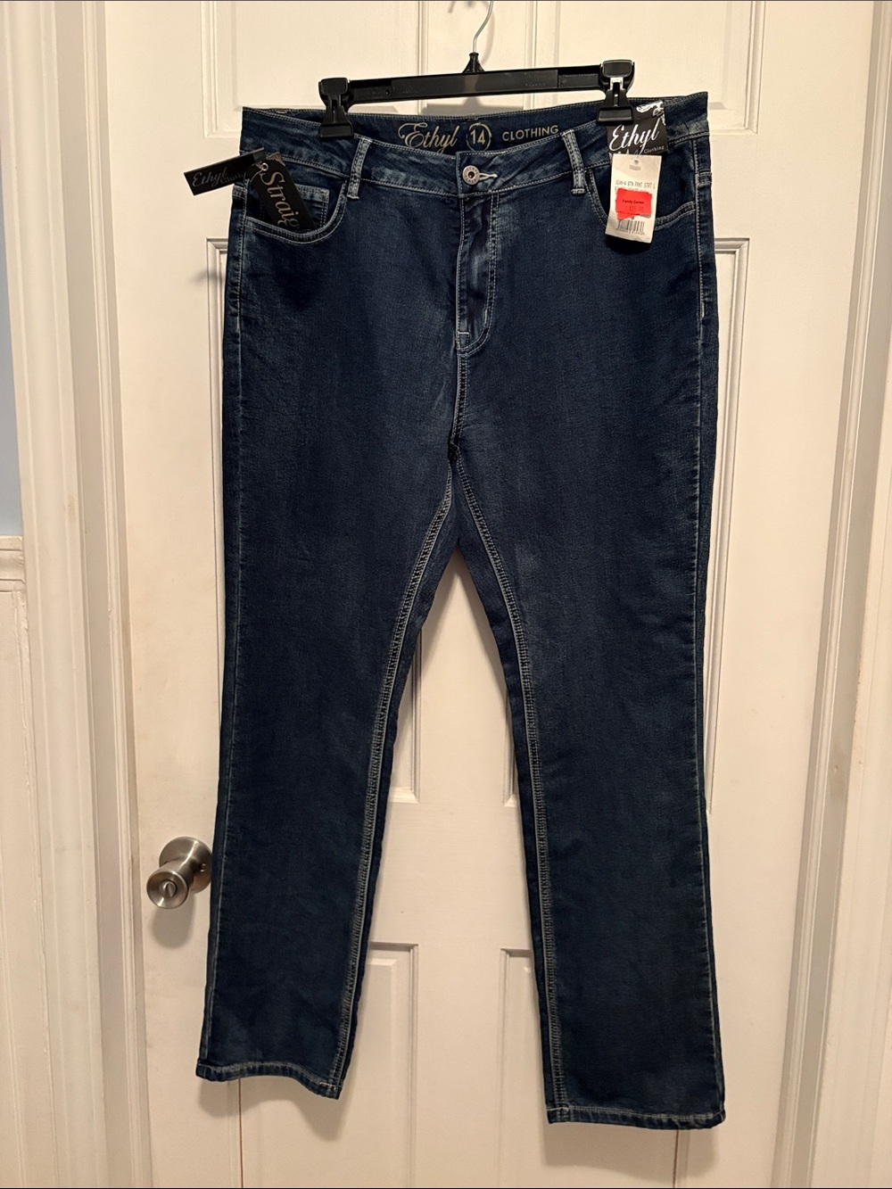 Ethyl Dark Blue Women's Straight-Leg Jeans